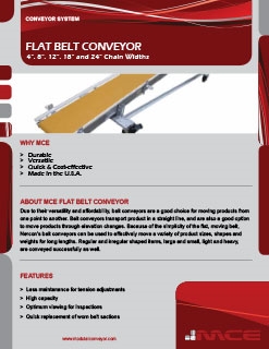 Flat Belt Conveyor Sell Sheet
