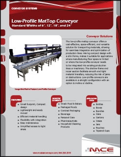 Low-Profile MatTop Conveyor