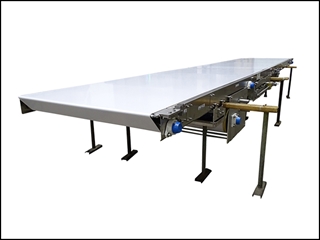 White Polyurethane Food Grade Belt Conveyor