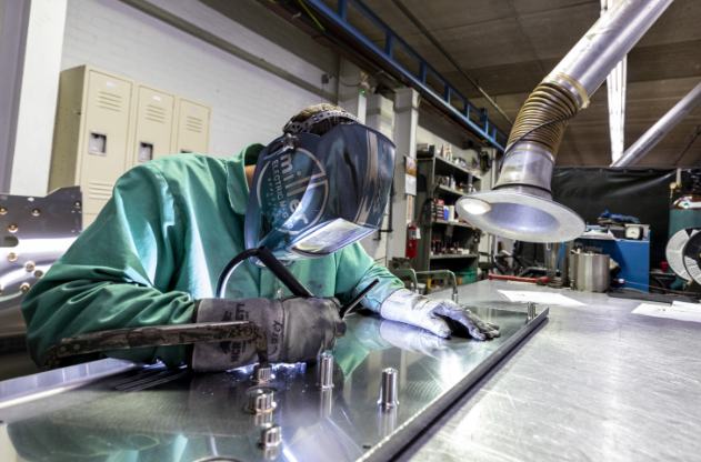 Electrical Controls Worker Hands Close Up
